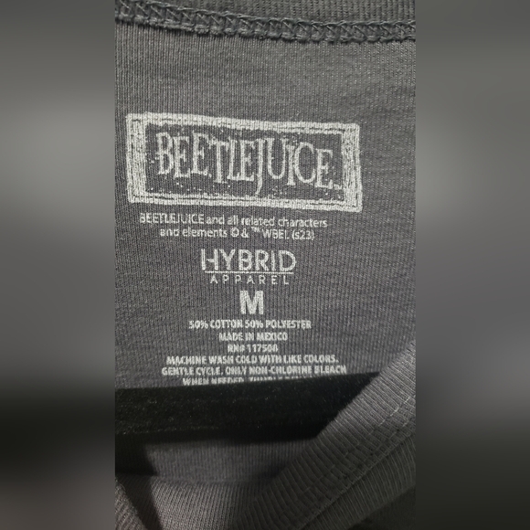 Lydia Deetz “Strange and Unusual” Baby Tee Beetlejuice Graphic T-Shirt - Picture 4 of 5